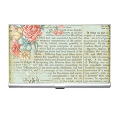 Vintage Floral Background Paper Business Card Holders by Nexatart