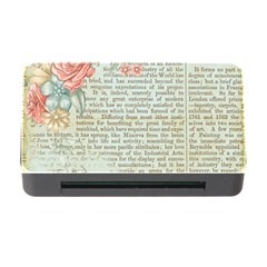 Vintage Floral Background Paper Memory Card Reader With Cf