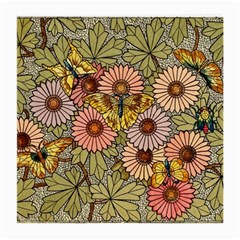 Flower Butterfly Cubism Mosaic Medium Glasses Cloth