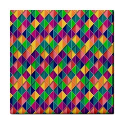 Background Geometric Triangle Tile Coasters