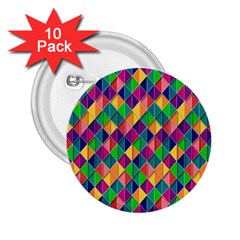 Background Geometric Triangle 2 25  Buttons (10 Pack)  by Nexatart