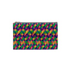 Background Geometric Triangle Cosmetic Bag (Small) 