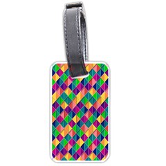 Background Geometric Triangle Luggage Tags (One Side) 