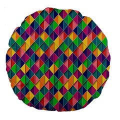 Background Geometric Triangle Large 18  Premium Round Cushions