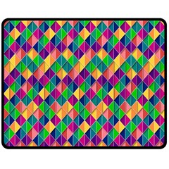 Background Geometric Triangle Double Sided Fleece Blanket (Medium) 