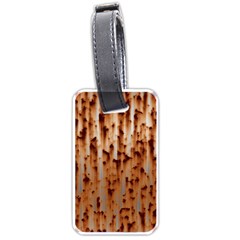 Stainless Rusty Metal Iron Old Luggage Tags (one Side)  by Nexatart