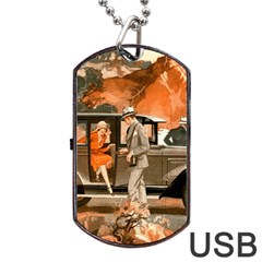 Car Automobile Transport Passenger Dog Tag Usb Flash (two Sides) by Nexatart