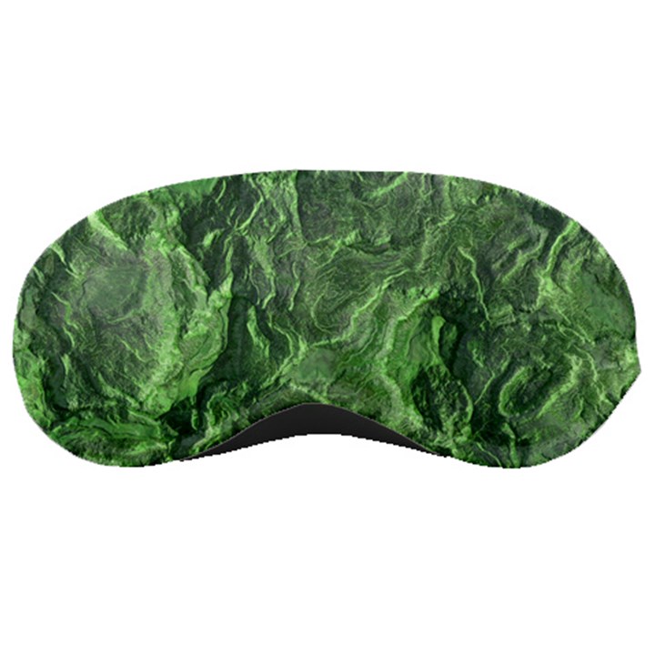 Green Geological Surface Background Sleeping Masks