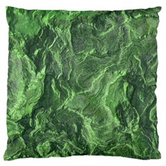 Green Geological Surface Background Large Cushion Case (one Side) by Nexatart