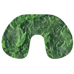 Green Geological Surface Background Travel Neck Pillows