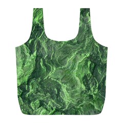 Green Geological Surface Background Full Print Recycle Bags (l)  by Nexatart