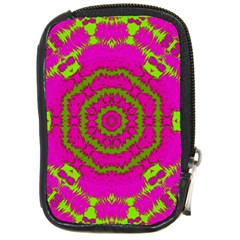 Fern Forest Star Mandala Decorative Compact Camera Cases by pepitasart