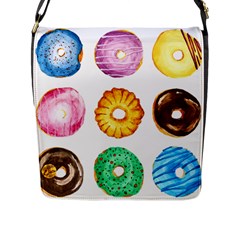 Donuts Flap Messenger Bag (l)  by KuriSweets