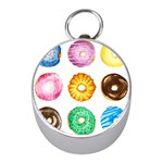 Donuts Mini Silver Compasses Front