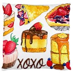 Xoxo Large Flano Cushion Case (Two Sides) Back