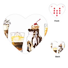 Coffee And Milkshakes Playing Cards (heart) 