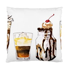 Coffee And Milkshakes Standard Cushion Case (one Side) by KuriSweets