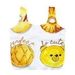 Cute Bread Full Print Recycle Bags (l)  by KuriSweets