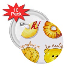 Bread Stickers 2 25  Buttons (10 Pack) 