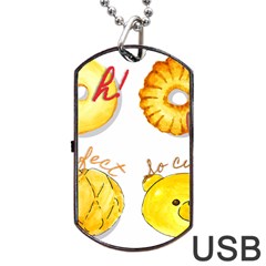 Bread Stickers Dog Tag Usb Flash (two Sides)