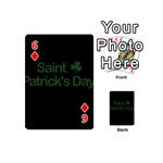  St. Patricks day  Playing Cards 54 (Mini)  Front - Diamond6