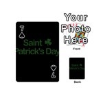  St. Patricks day  Playing Cards 54 (Mini)  Front - Spade7