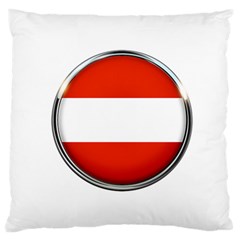 Austria Country Nation Flag Large Flano Cushion Case (two Sides) by Nexatart