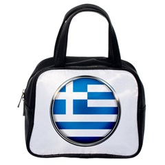 Greece Greek Europe Athens Classic Handbags (one Side) by Nexatart