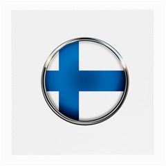 Finland Country Flag Countries Medium Glasses Cloth