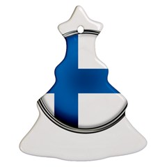 Finland Country Flag Countries Christmas Tree Ornament (two Sides) by Nexatart