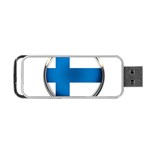 Finland Country Flag Countries Portable USB Flash (Two Sides) Front