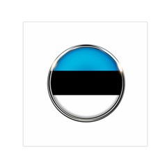 Estonia Country Flag Countries Small Satin Scarf (square) by Nexatart