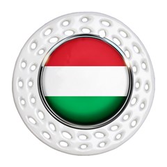 Hungary Flag Country Countries Ornament (round Filigree) by Nexatart