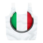 Italy Country Nation Flag Full Print Recycle Bags (L)  Front