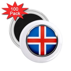 Iceland Flag Europe National 2 25  Magnets (100 Pack)  by Nexatart