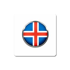 Iceland Flag Europe National Square Magnet by Nexatart