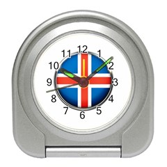 Iceland Flag Europe National Travel Alarm Clocks by Nexatart