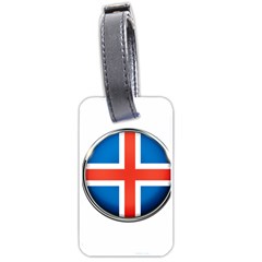 Iceland Flag Europe National Luggage Tags (one Side)  by Nexatart