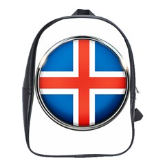 Iceland Flag Europe National School Bag (xl) by Nexatart