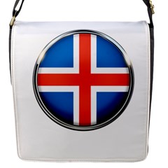 Iceland Flag Europe National Flap Messenger Bag (s) by Nexatart