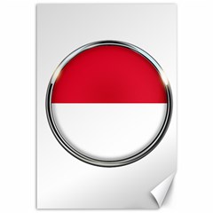 Monaco Or Indonesia Country Nation Nationality Canvas 12  X 18   by Nexatart