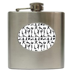 Yoga pattern Hip Flask (6 oz)