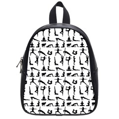 Yoga pattern School Bag (Small)