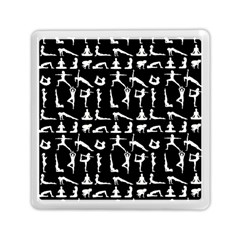 Yoga Pattern Memory Card Reader (square)  by Valentinaart