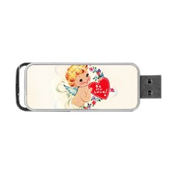 Cupid - Vintage Portable Usb Flash (two Sides) by Valentinaart