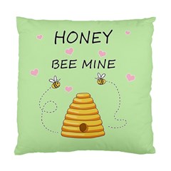 Bee Mine Valentines Day Standard Cushion Case (one Side) by Valentinaart