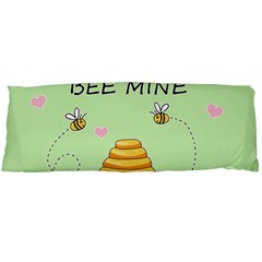 Bee Mine Valentines Day Body Pillow Case (dakimakura) by Valentinaart