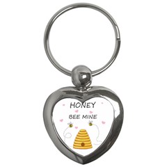 Bee Mine Valentines Day Key Chains (heart) 