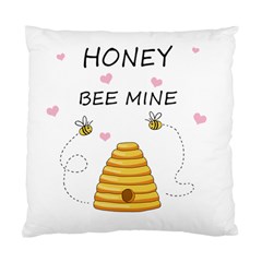Bee Mine Valentines Day Standard Cushion Case (one Side) by Valentinaart