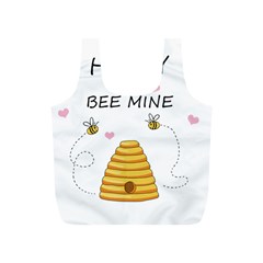 Bee Mine Valentines Day Full Print Recycle Bags (s)  by Valentinaart